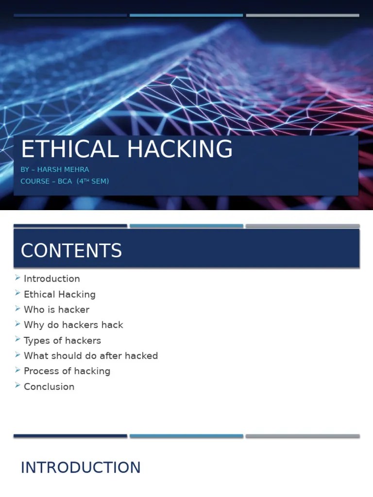 Ethical Hacking1 | PDF | Security Hacker | White Hat (Computer Security)