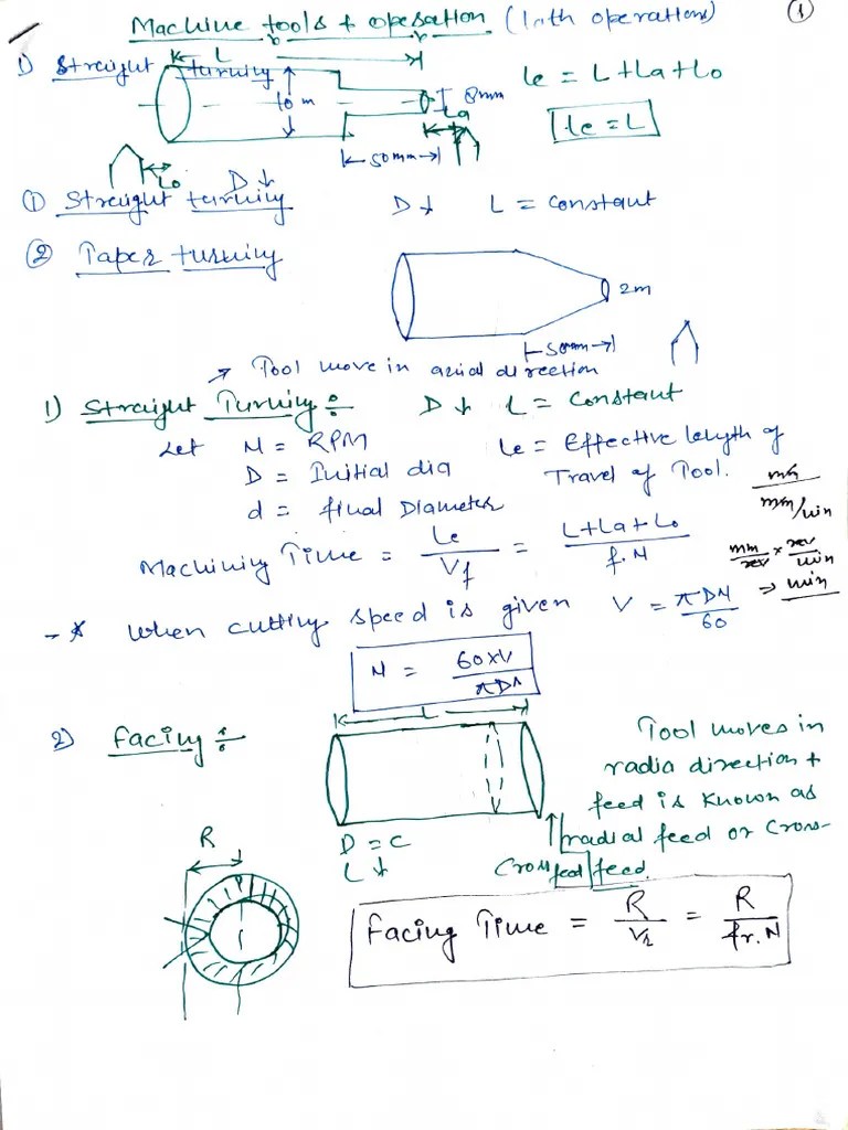 Machining Operation Lathe | PDF