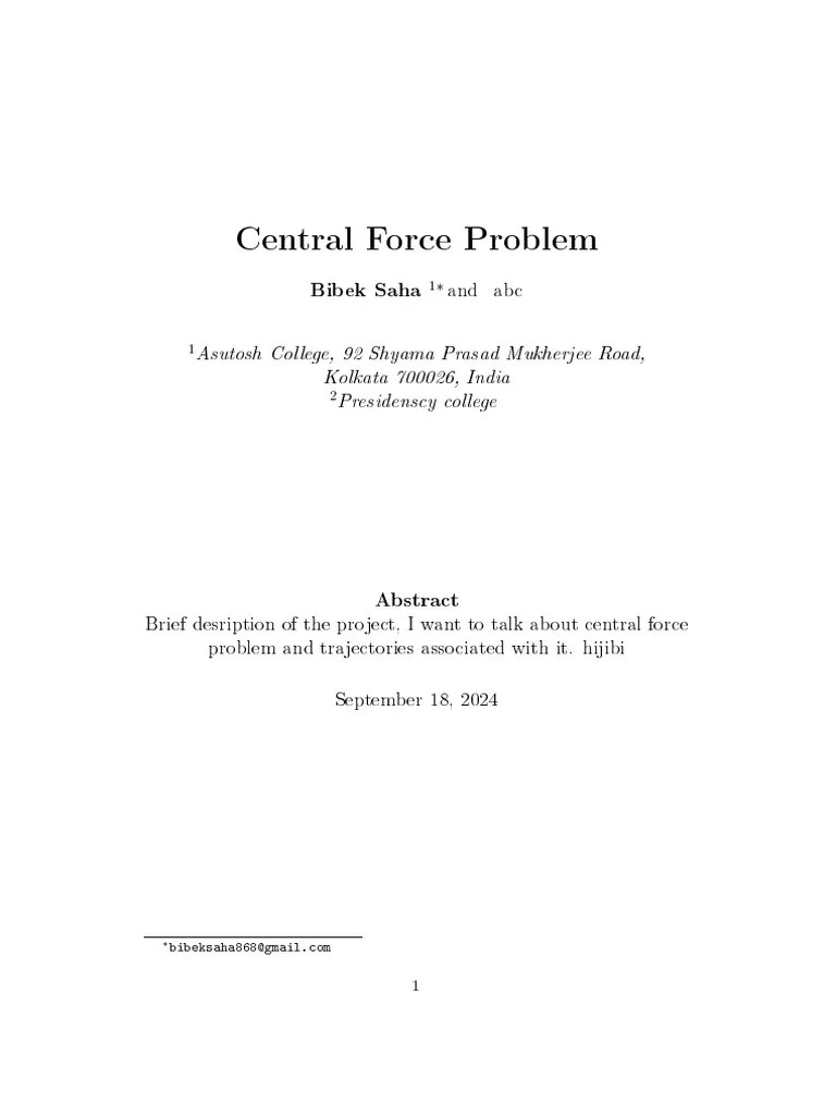 Latex-project Template | PDF