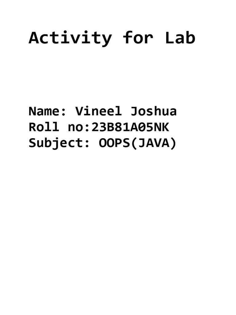 Program To Show The Usage Of Scanner Class Methods | PDF | Computers ...
