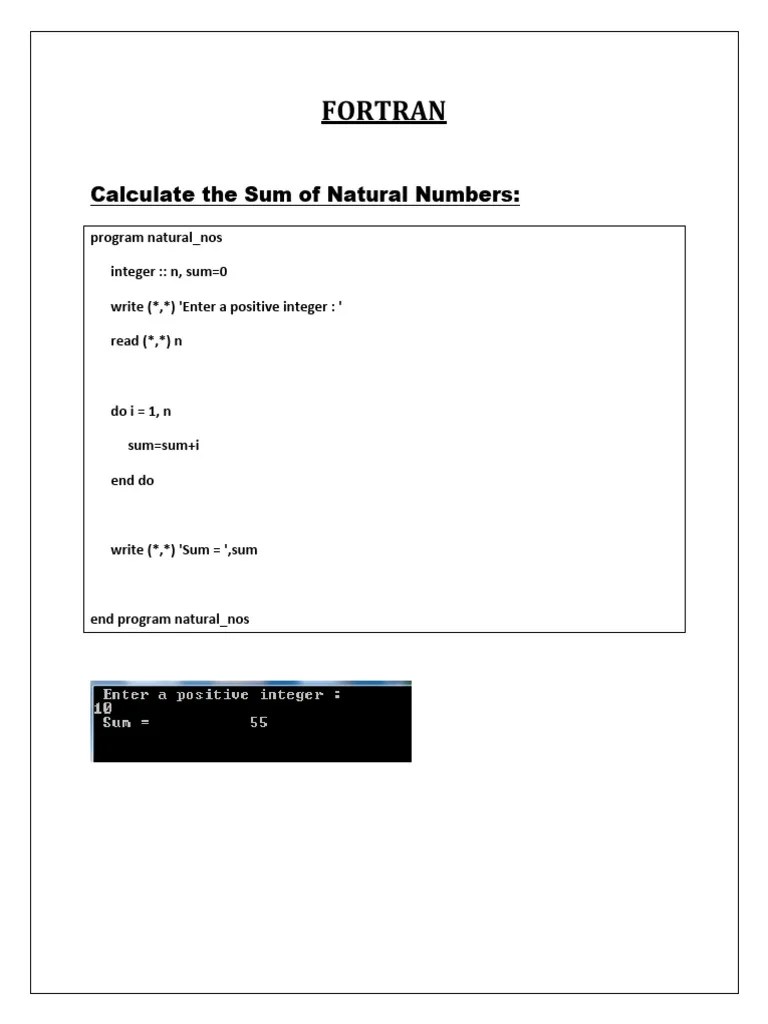 Fortran Lesson5 | PDF | Computers | Technology & Engineering