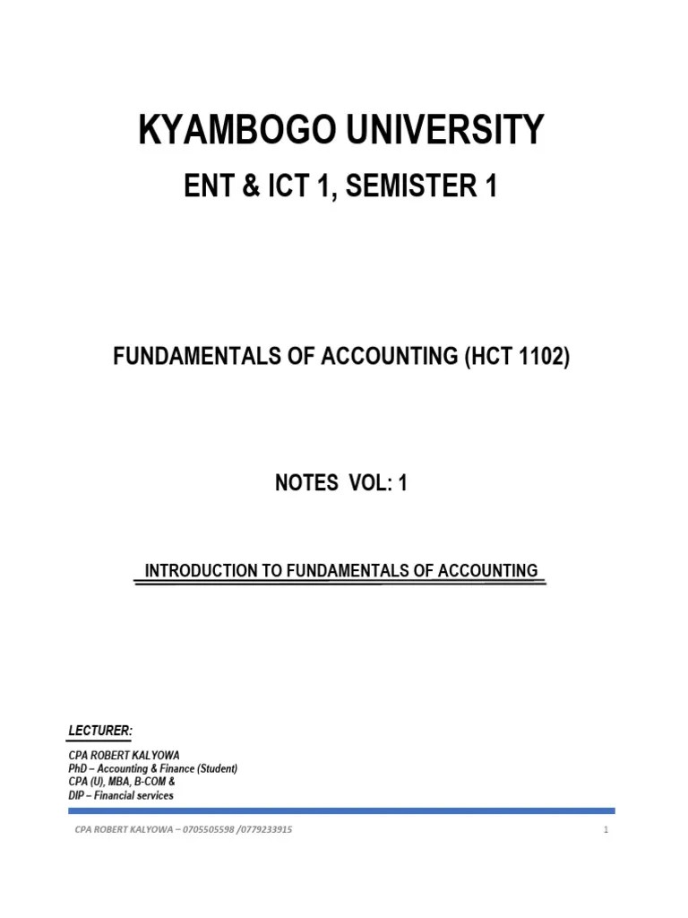 Fundamentals Of Accounting Principles Vol.1 | PDF | Partnership ...