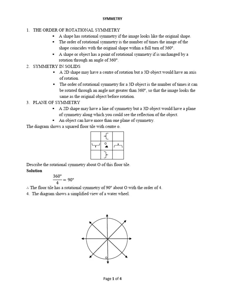 SYMMETRY | PDF | Shape | Euclidean Geometry