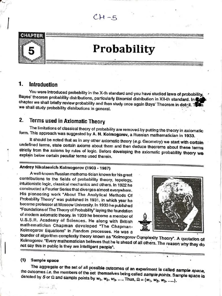 Probability Kumbhojkar PDF Free | PDF
