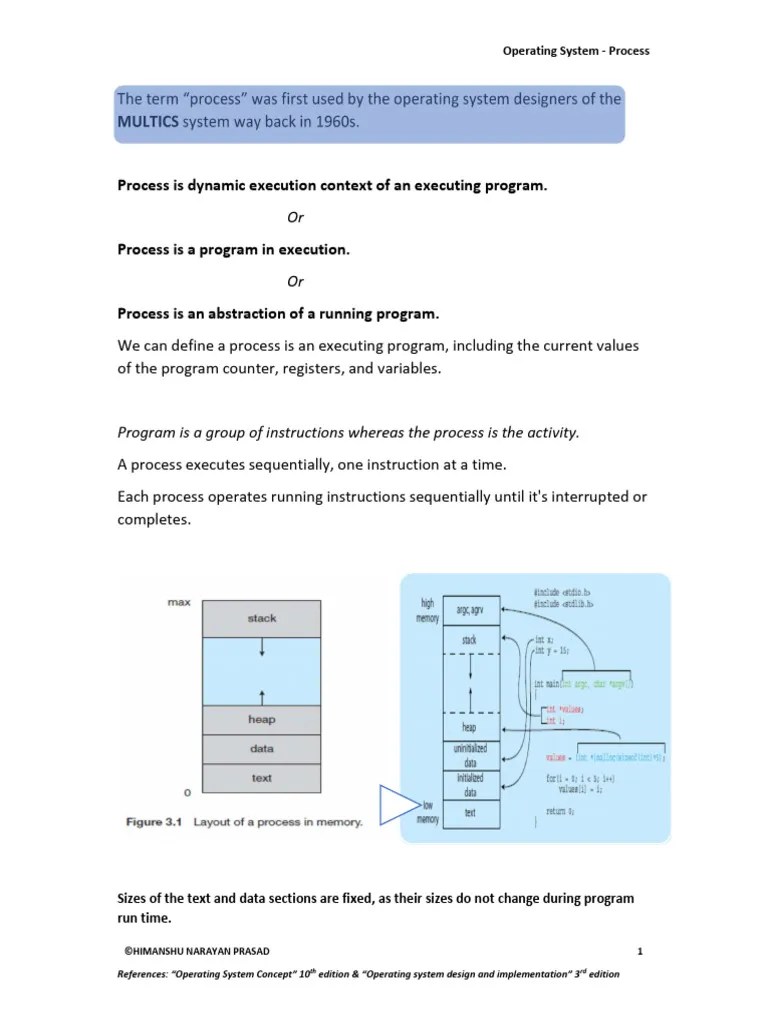 OS Process | PDF | Process (Computing) | Operating System