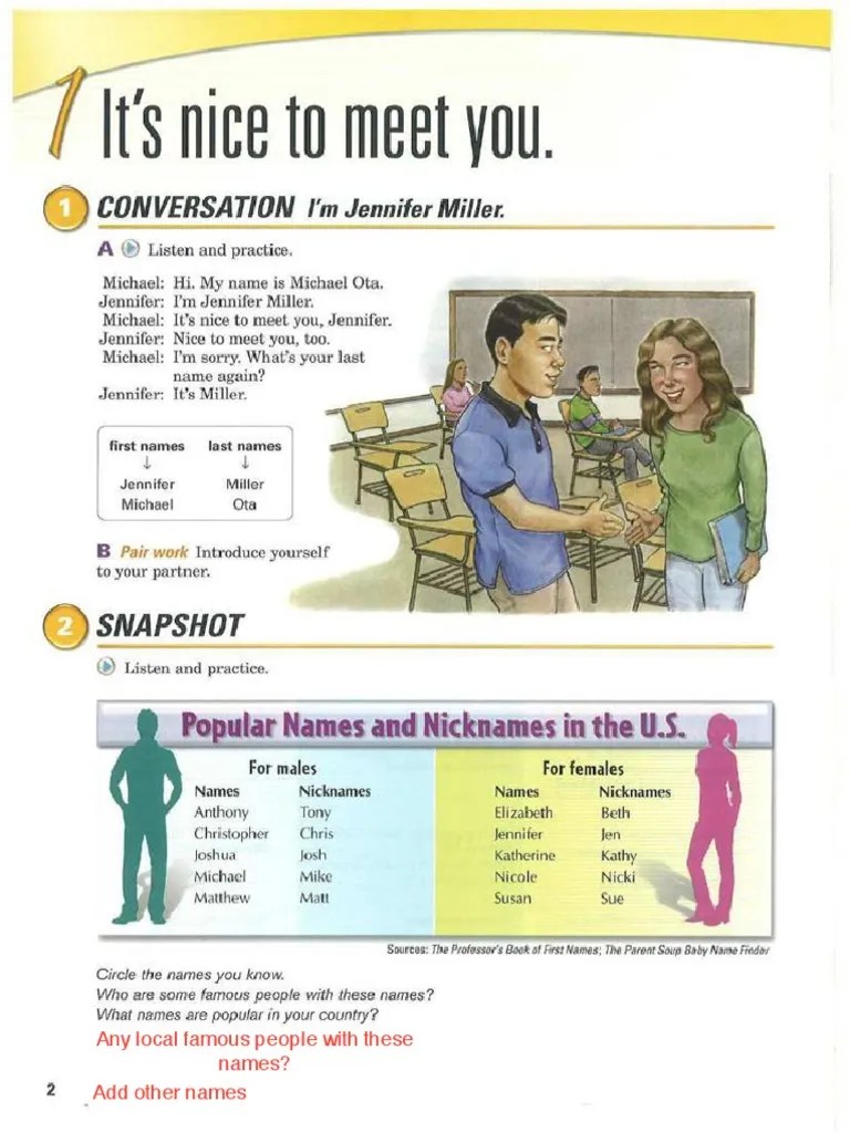 Interchange Intro Unit 1 2 And 3 | PDF