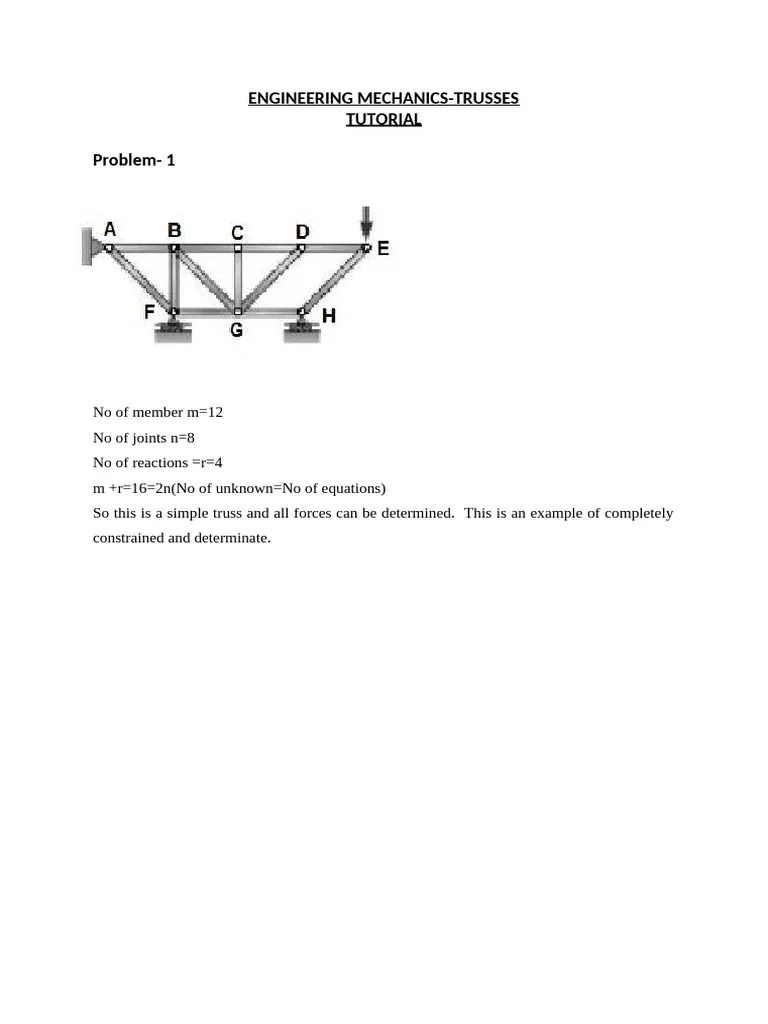 Tutorial-solution_truss | PDF