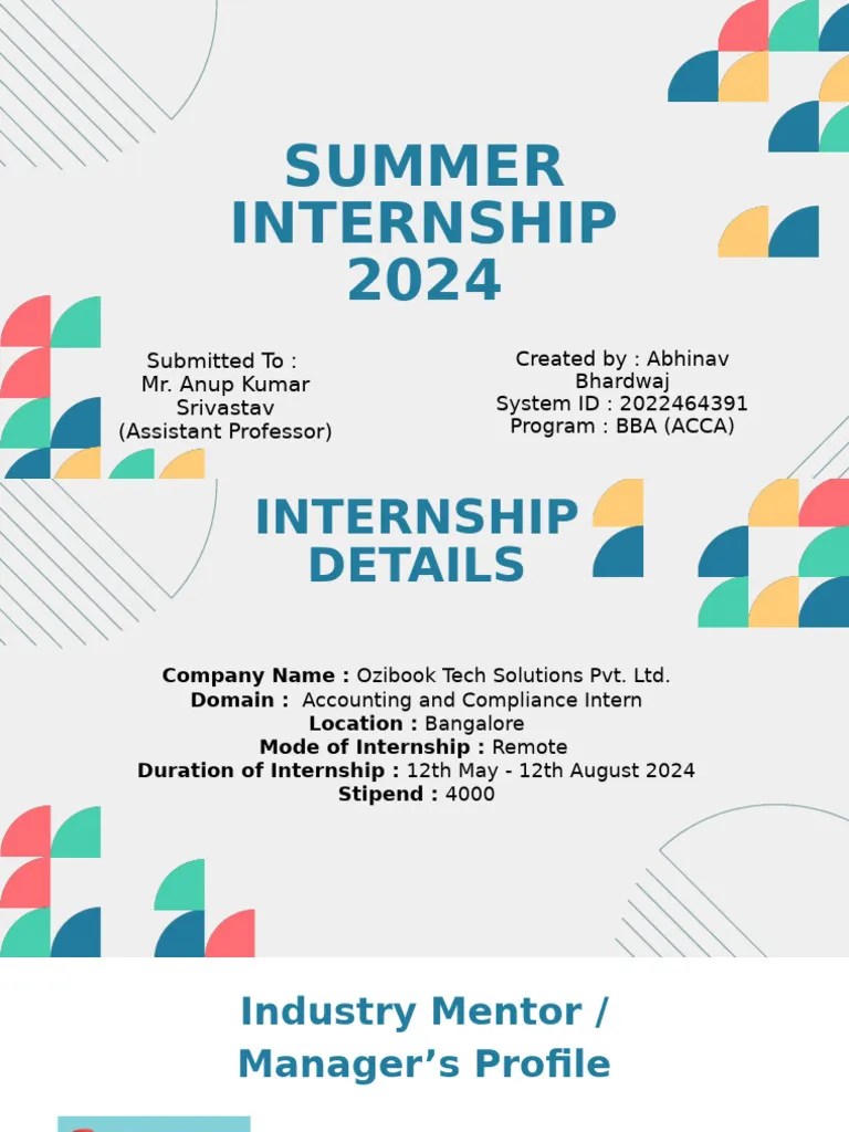 Summer 2024 Remote Accounting Internship | PDF | Small And Medium Sized ...