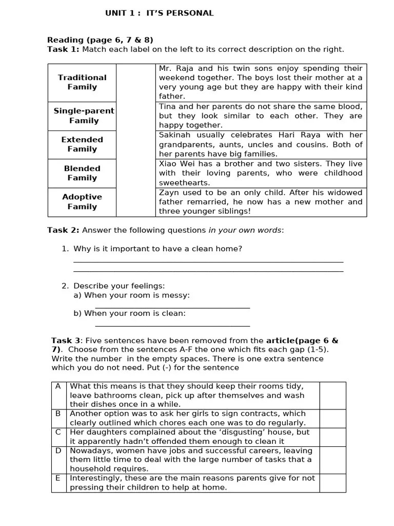 UNIT 1 READING | PDF