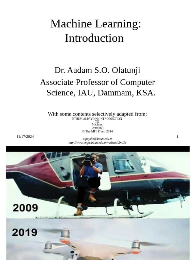 LM #01-Introduction To ML | PDF | Machine Learning | Data Mining