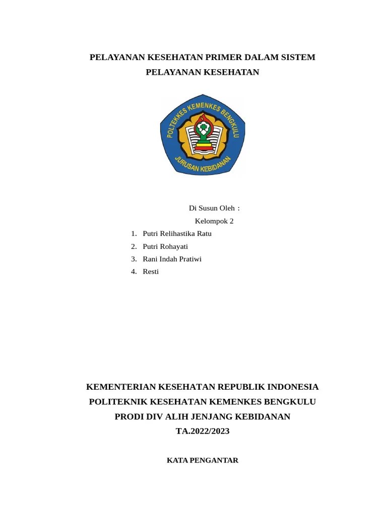 Pelayanan Kesehatan Primer Dalam Sistem Pelayanan Kesehatan | PDF