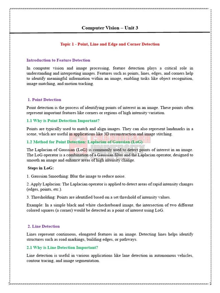 CV Unit 3 | PDF | Image Segmentation | Shape