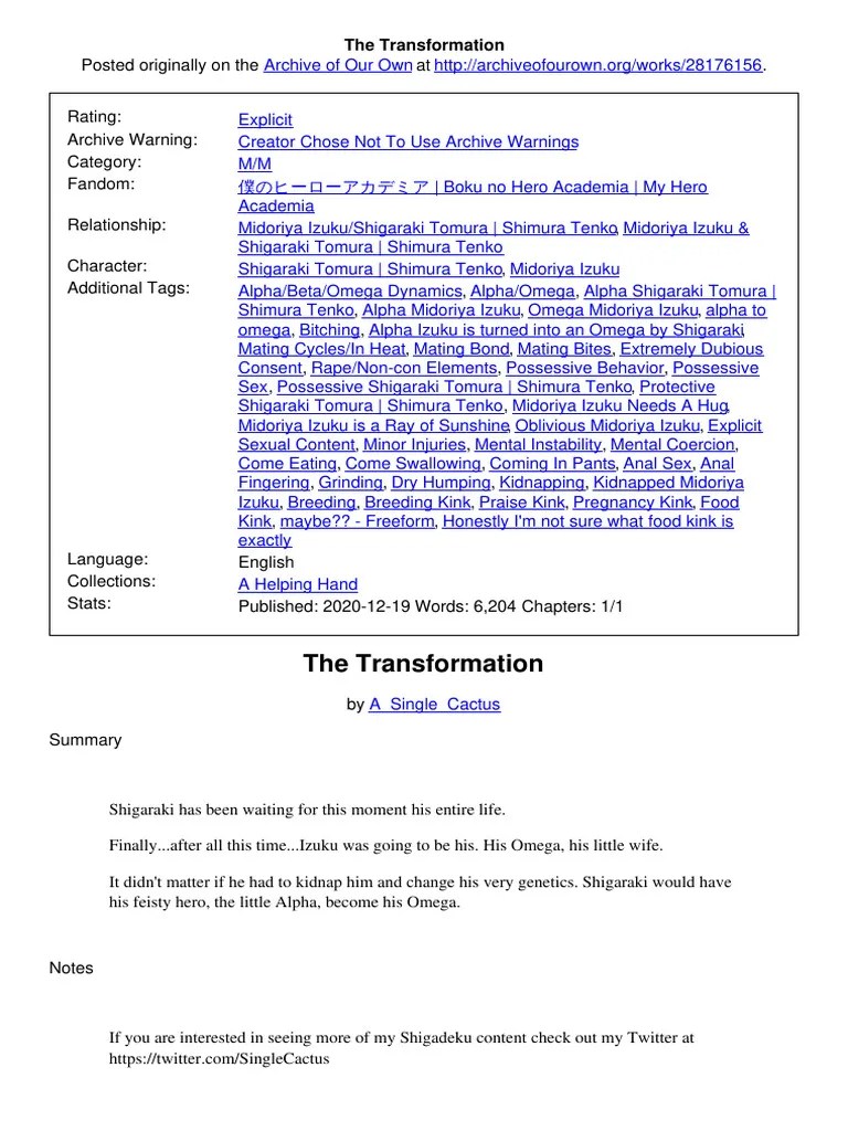 The Transformation | PDF