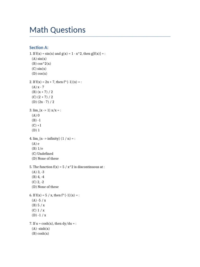 Math_Questions | PDF