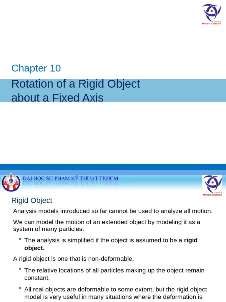 Chapter 10 | PDF | Rotation Around A Fixed Axis | Acceleration