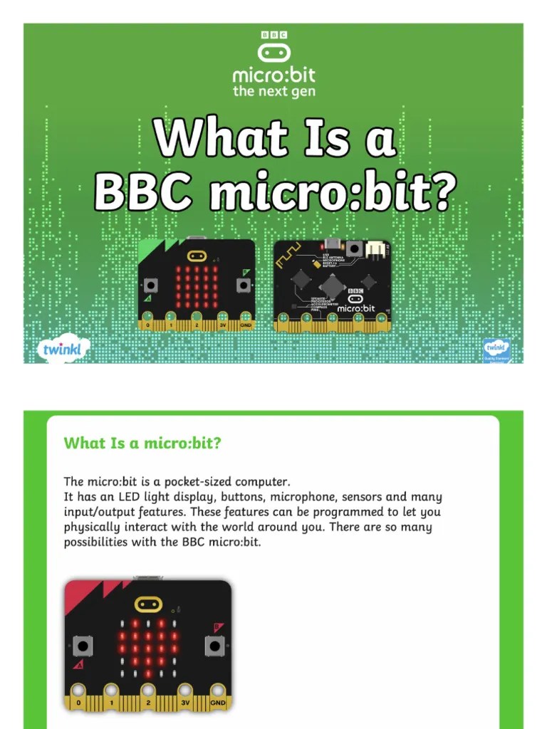 Stem2 01 Microbit Introduction V1 0 Pdf - Download Modern Landscape Texture | Retina