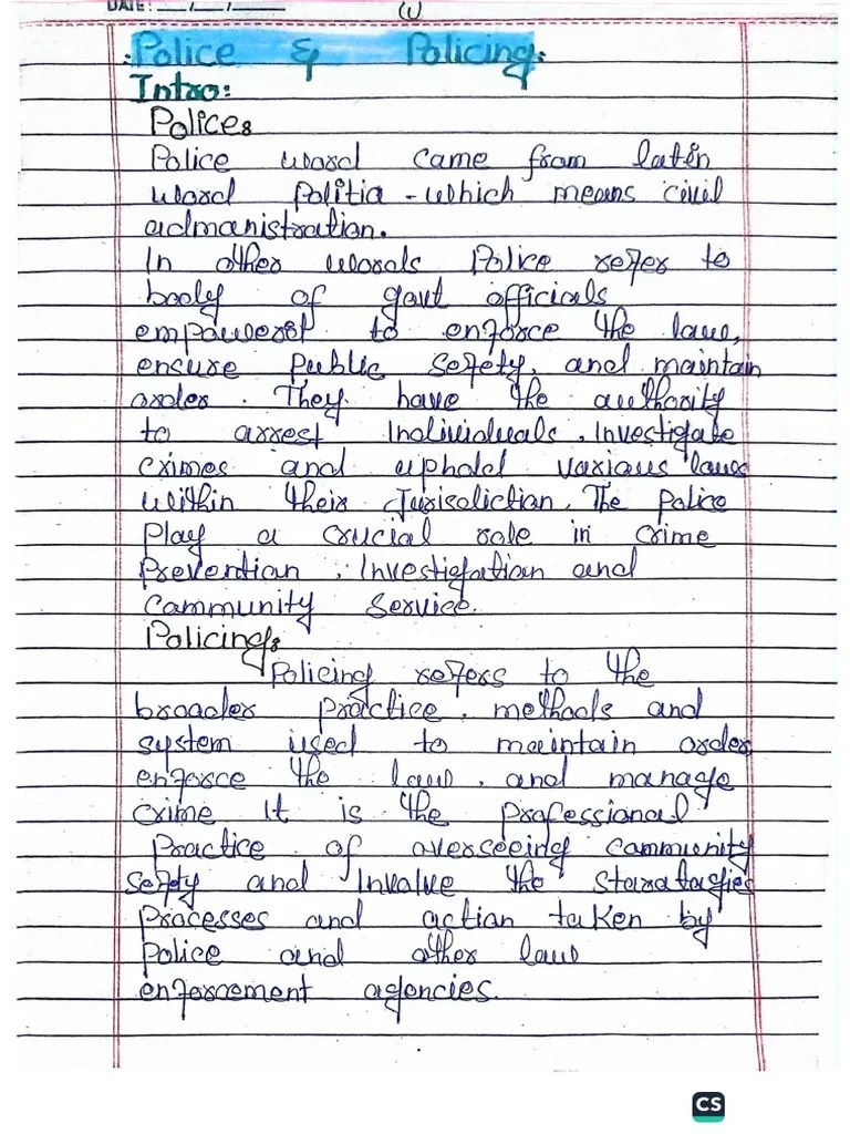 Unit 4 Role Of Police In Crime Control Pdf Arrest Police - Perfect Ocean Photo - High Resolution