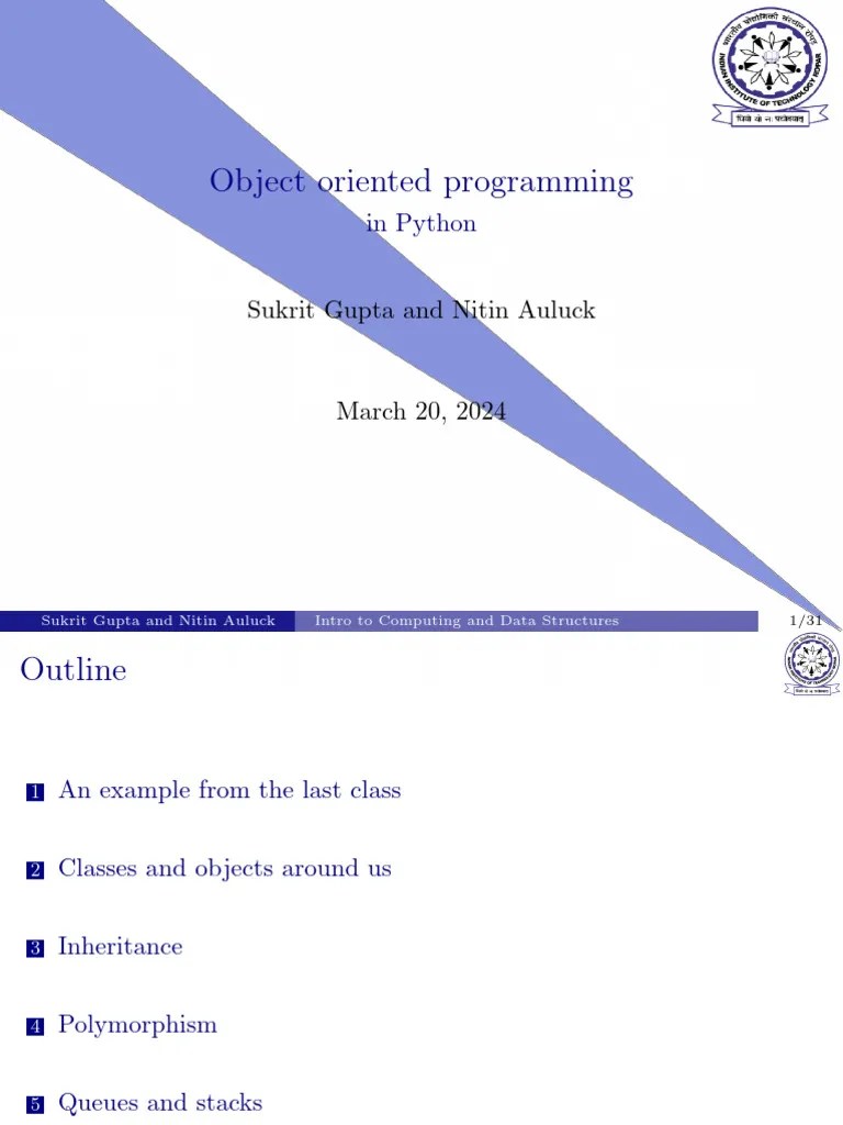 Slides For Python | PDF | Class (Computer Programming) | Inheritance ...