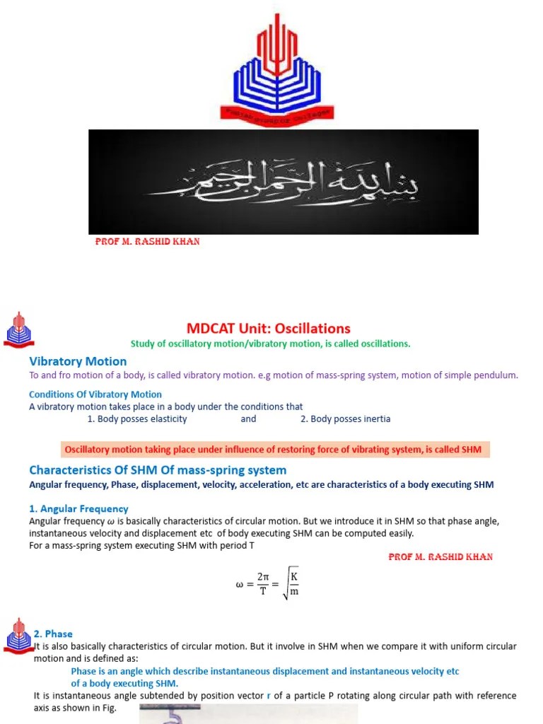 Oscillations | PDF | Resonance | Oscillation