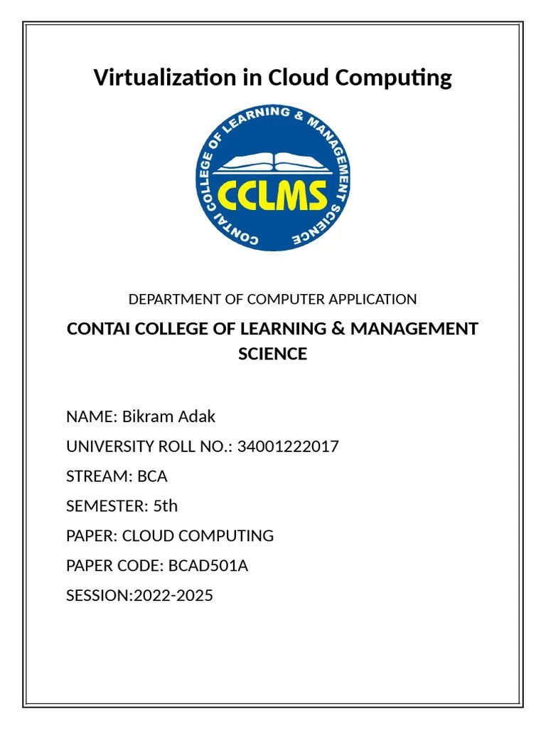 Cloud Computing | PDF | Virtualization | Cloud Computing