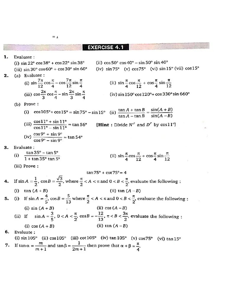 Unit 1 Assignment 3 (EX. 4.1) | PDF