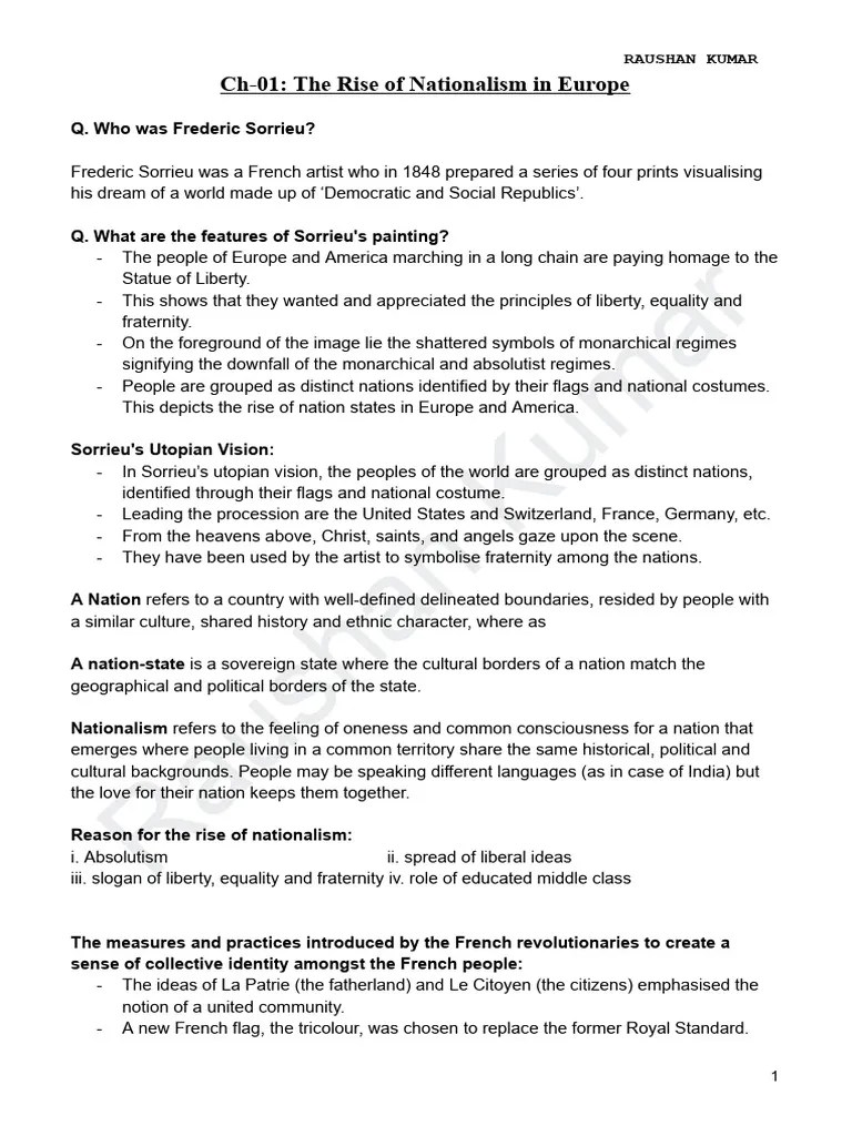 Class 10 History Notes | PDF | Mahatma Gandhi | German Empire