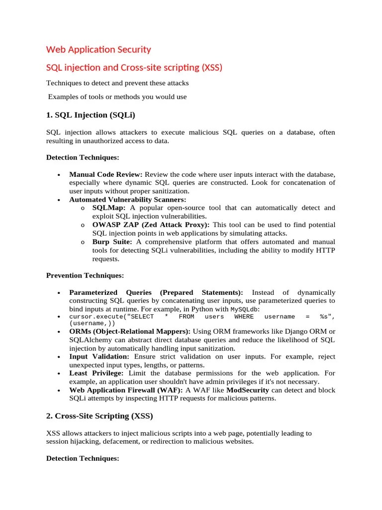 Web Application Security And Reconaiisance Types | PDF | Software ...