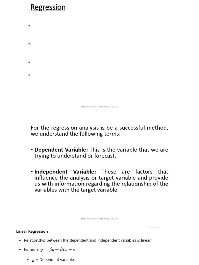 Regression Analysis | PDF | Dependent And Independent Variables ...