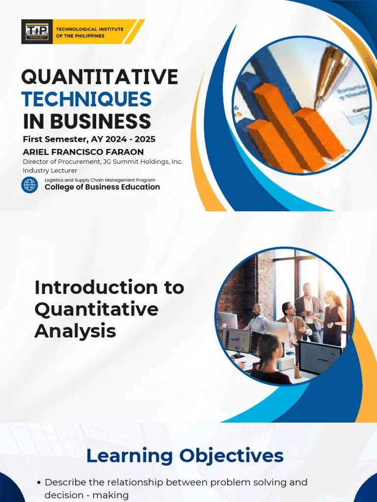 01 Introduction To Quantitative Analysis | PDF | Statistics | Analytics