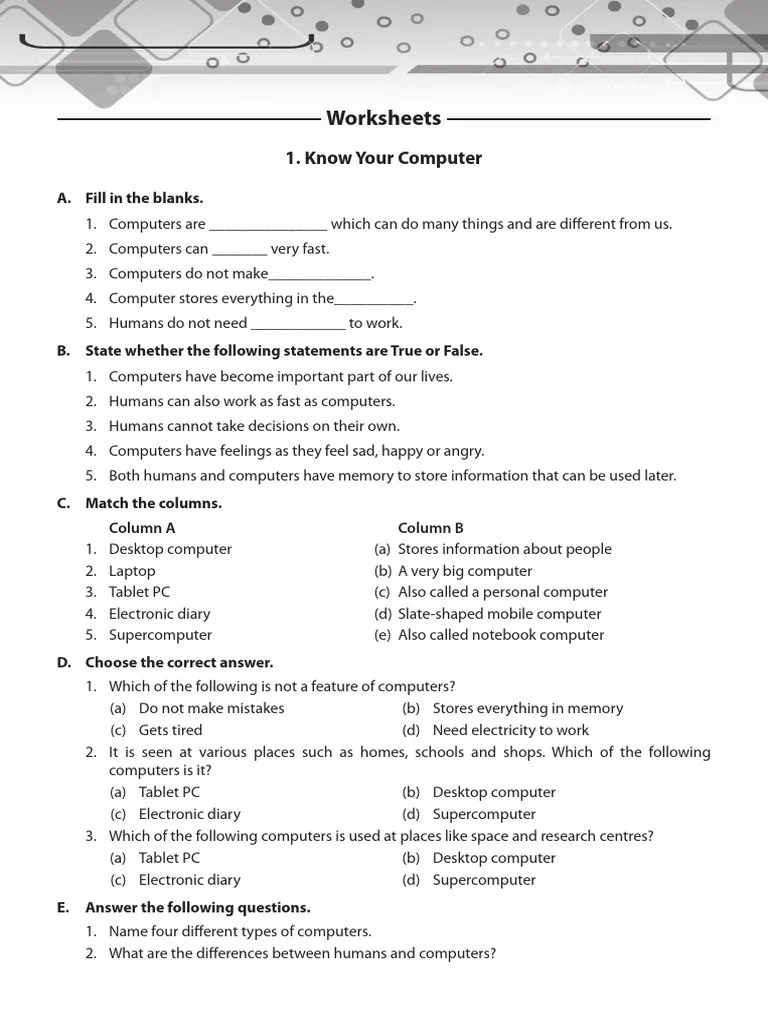 Computer Class | PDF | Computer Keyboard | Input/Output