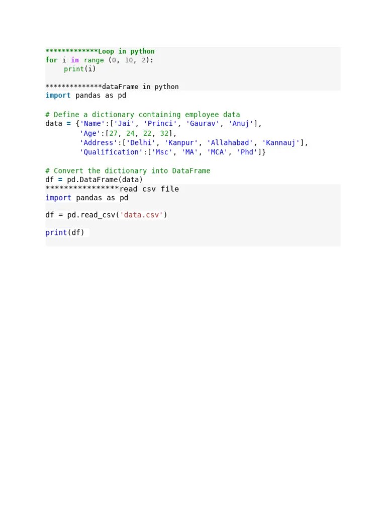 Loop In Python | PDF