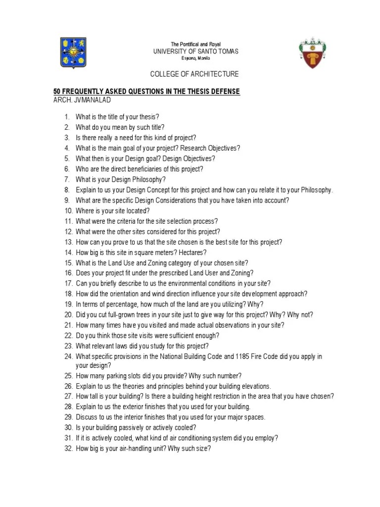50 Frequently Asked Questions In The Thesis Defense | Epistemology ...