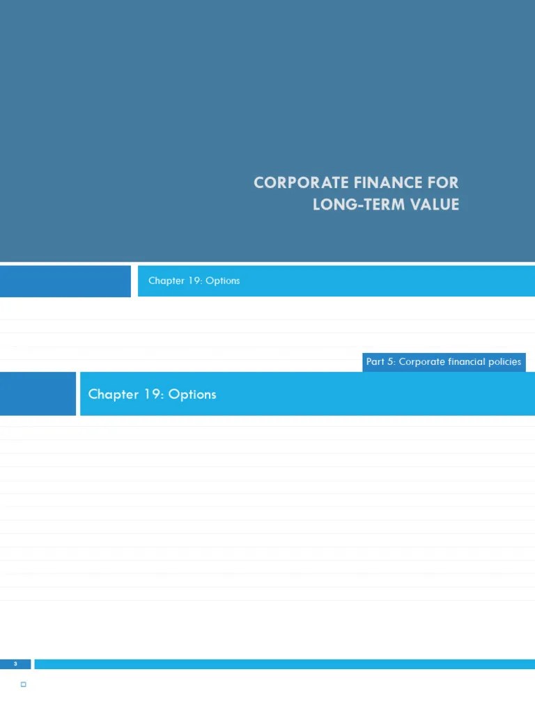 Options Slides | PDF | Option (Finance) | Put Option