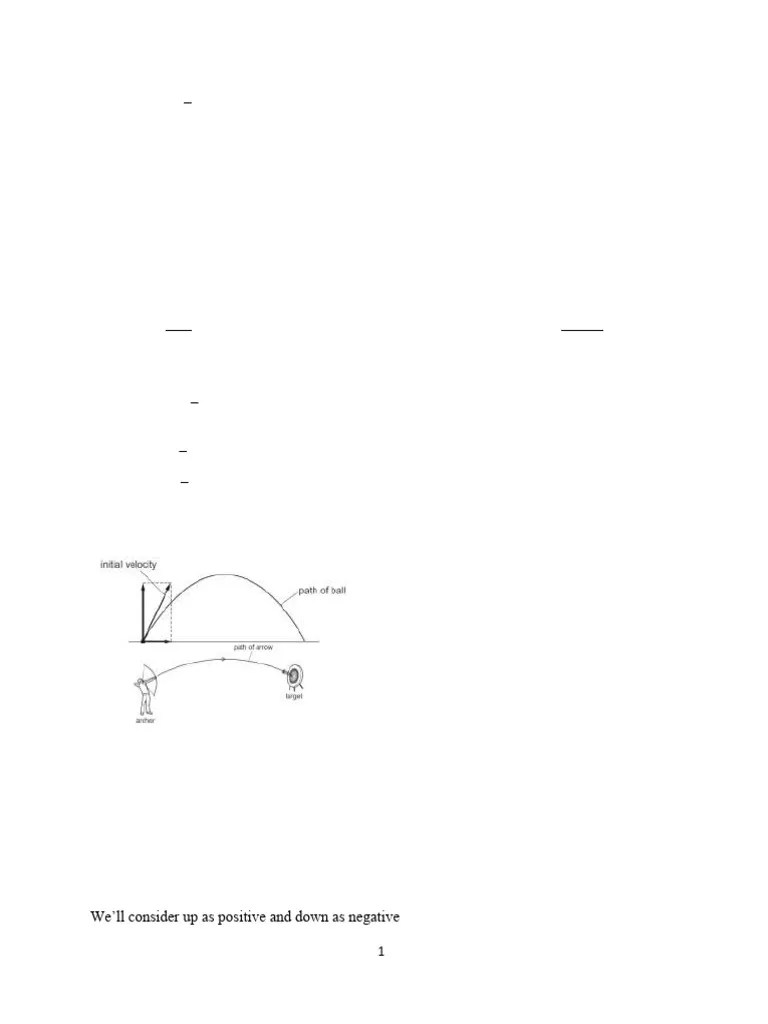 Projectile Motion | PDF | Projectiles | Physics