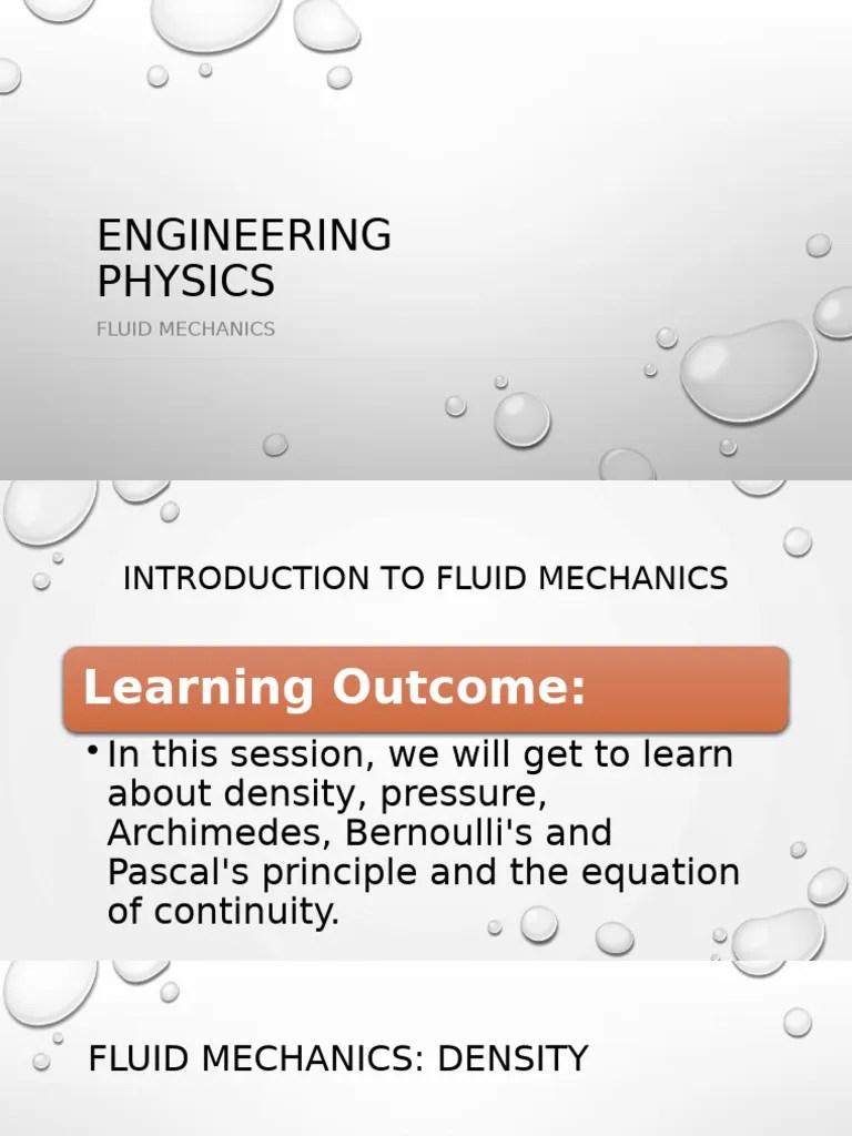 Fluid Mechanics | PDF | Buoyancy | Pressure
