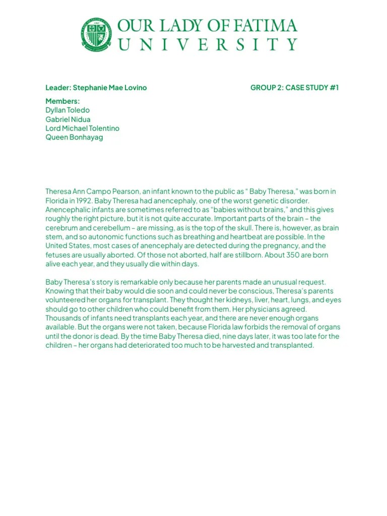 Group 2 Case Study 1 | PDF