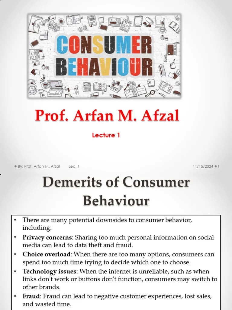 Lecture # 1-2 Consumer Behavior | PDF