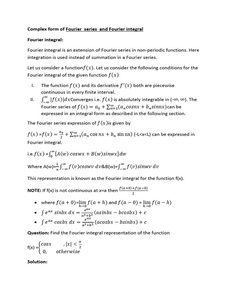 Advanced Engineering Mathematics | PDF | Fourier Transform | Integral