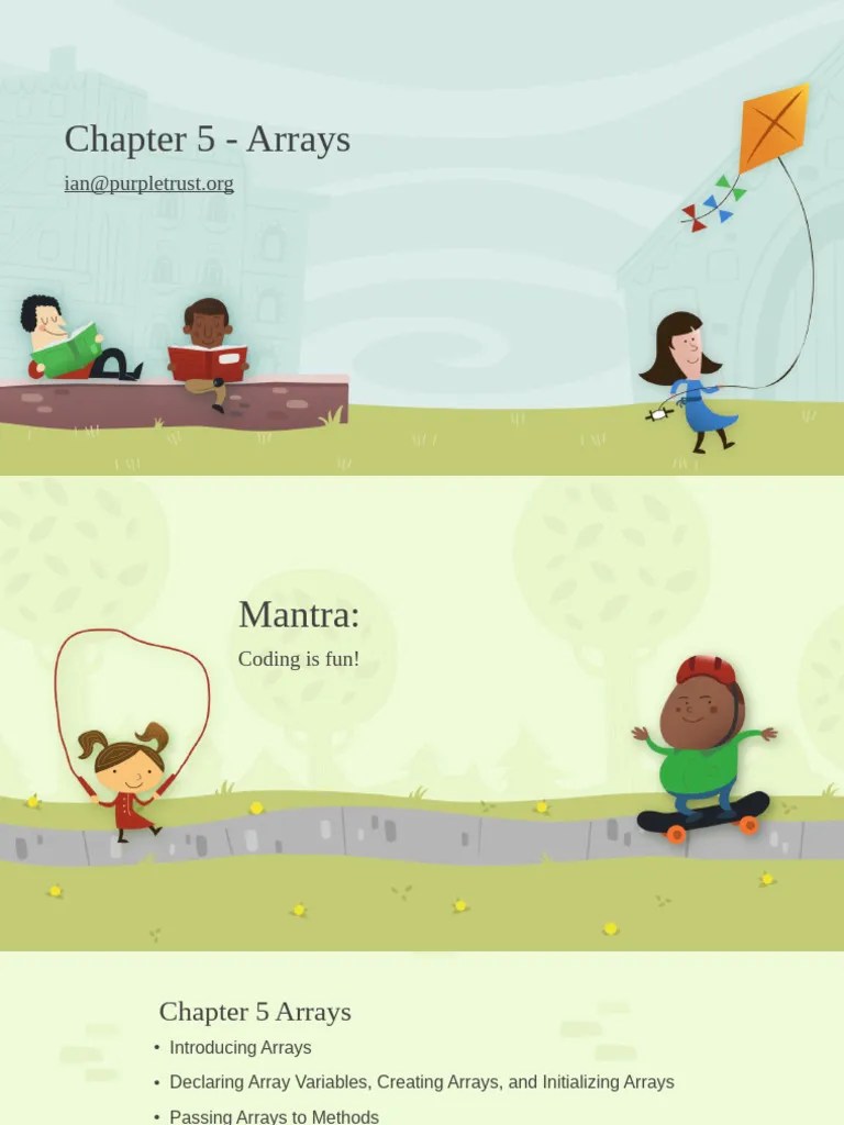 Chapter 5 - Arrays | PDF | Parameter (Computer Programming) | Data Type