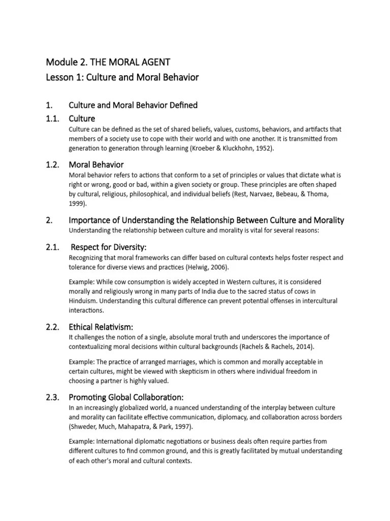 Module 2 - LESSON 1 & 2 | PDF | Morality | Relativism