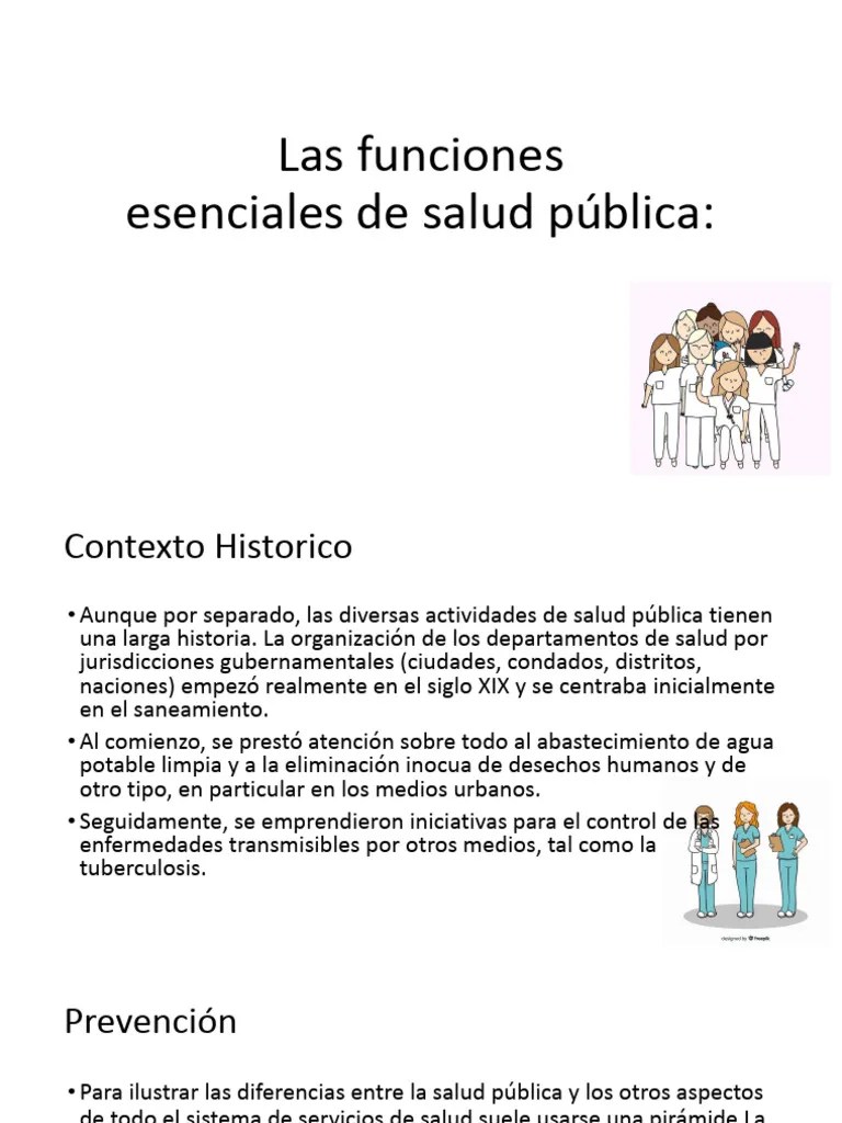 Las Funciones Esenciales De La Salud Publica | PDF | Salud Pública ...