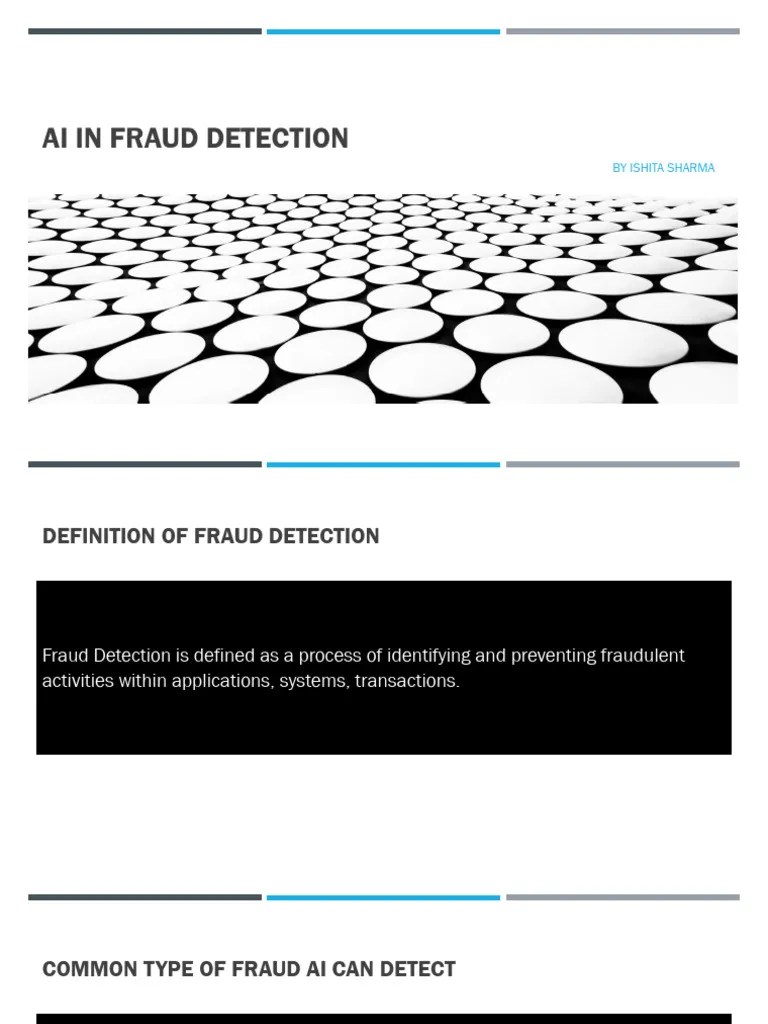 AI In Fraud Detection Presentation | PDF | Computers