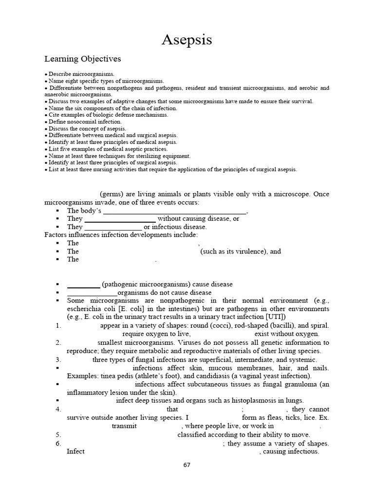 A Sepsis Pdf Sterilization Microbiology Infection
