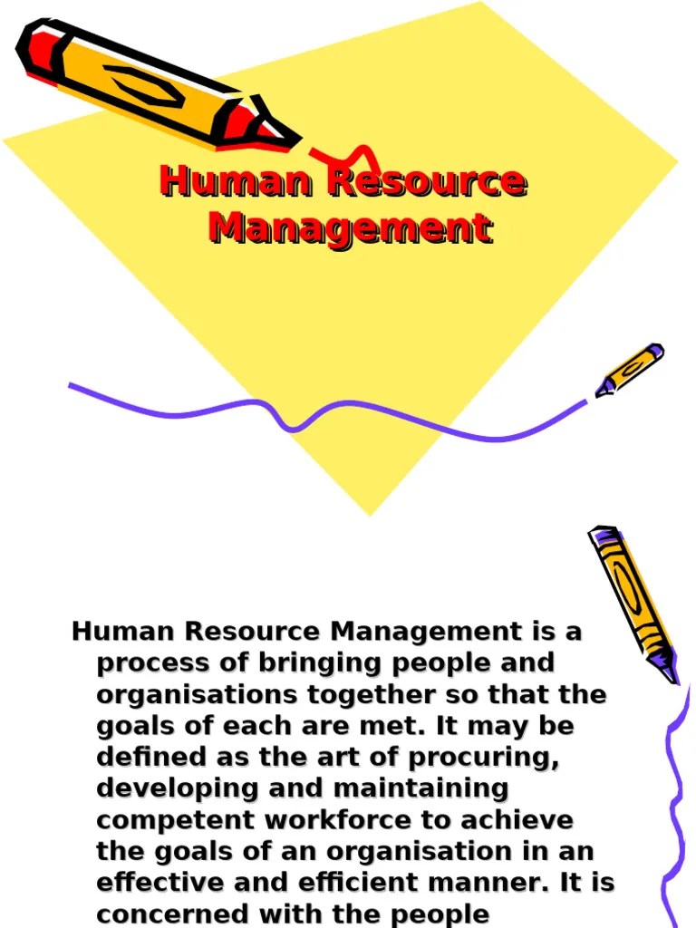 Chapter 3 Human Resource Management Pdf Human Resource Management