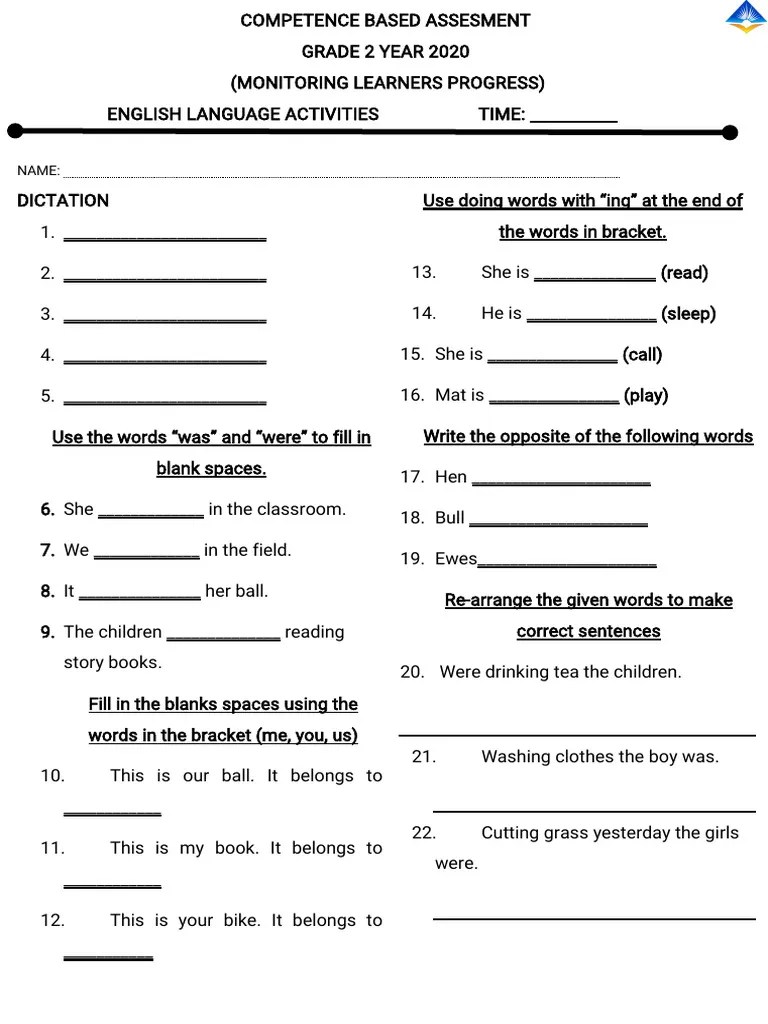 Grade 2 English | PDF