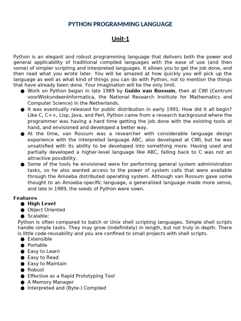 Python Programming Lecture Notes Pdf Python Programming Language - Premium Space Background Gallery - 4K