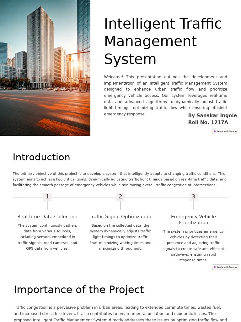 Intelligent Traffic Control System Project Report Pdf Traffic System - Premium Light Wallpaper Gallery - Retina