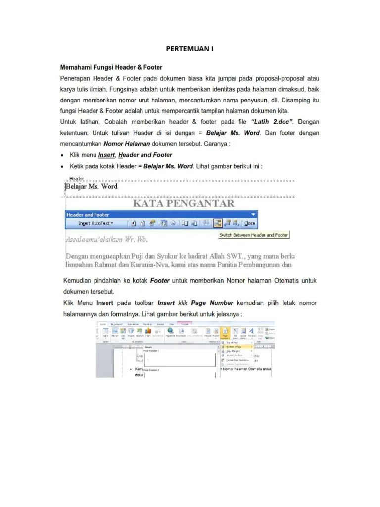 Modul 1 - MS WORD | PDF