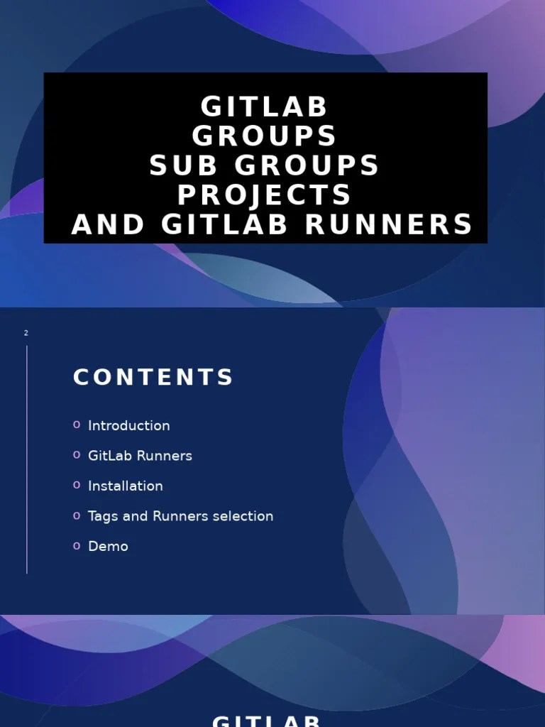 Session2 Gitlab And Gitlab Runners Pdf Software Computer