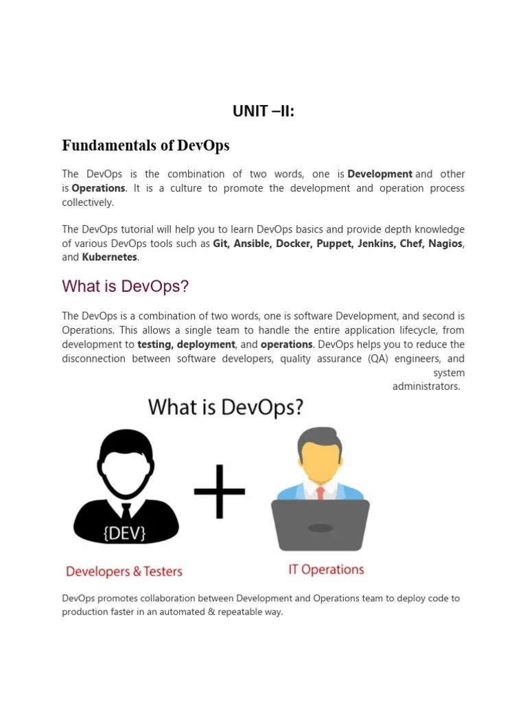 DevOps - Unit-2 | PDF | Cloud Computing | Automation